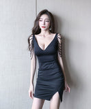 4色 ミニドレス キャバドレス 高級感 ゴージャス セクシー パーティードレス MY2-YM8597