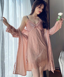 【4色・2点セット】大人かわいい セクシー Ⅴネック レース パジャマ ルームウェア MY8014