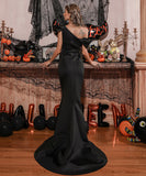 ロングドレス ドレス パーティードレス ゴージャス セクシー 超高品質 新作 フリル MY2-PC-FT19938