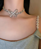 ピカピカ 超人気 ダイヤモンド ネックレス おしゃれ 蝶 XH3-BY-HN1330