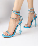 【7色】チェーン ハイヒール ダイヤモンド セクシー おしゃれ ユニークXH5‐XL‐MY-3295-1