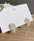 ピアス 真珠クリア かわいい 夏 シンプル MY9013