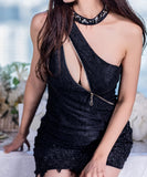 新作入荷  レースタイトドレス ノースリーブドレス YN2021-01