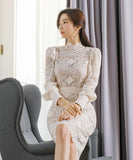 パーティードレス ミニドレス ワンピース レース 高見え 同伴 二次会 MY2-ZED887888E49