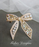 リボン キラキラ ピカピカ かわいい 高品質 髪留め ヘアピン MY9041