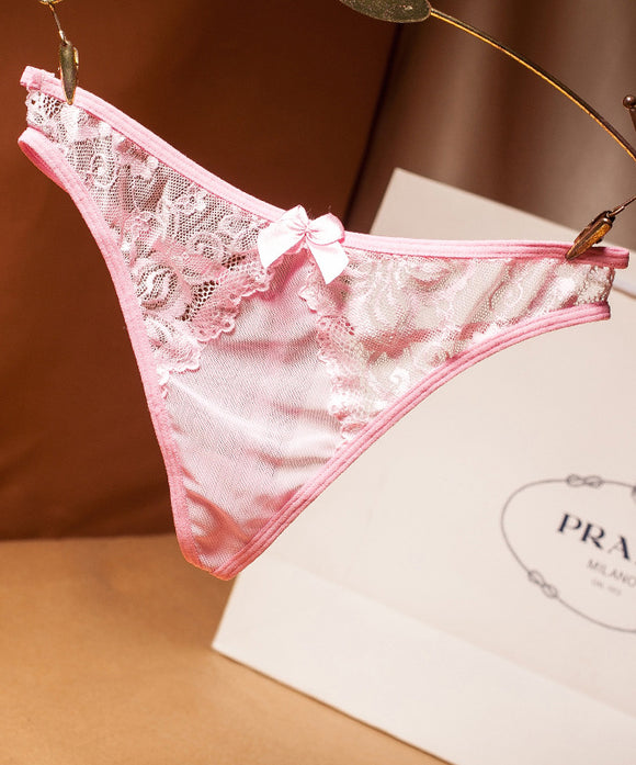 6色 パンツ 下着 リボン 透け感 かわいい 新作 MY8-ZR2219