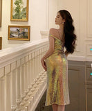 キャバドレス セクシー PartyQueen ワンショルダー キラキラ ナイトクラブ XH2-ZED885298DXH448