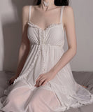 パジャマ ルームウェア 大人かわいい 清楚感 レース ゴージャス MY8-GR1256