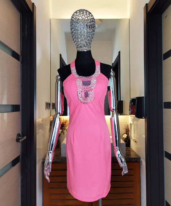 【デザイナー手づくり】1枚のみ 即日発送可能 ミニドレス キャバドレス 新作 キラキラ YJ008