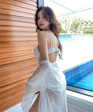 【2点セット・アウター付】水着 モノキニ タンキニ レース 新作 2色 激得 MY7-GM-00