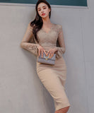 ひざ丈ドレス ミニドレス ゴージャス パーティードレス 結婚式 MY2-ZED886322BH506