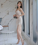 【新色追加】ワンショルダー セクシー 非対称 高見え キャバドレス  ロングドレス MY2089-ZED1857