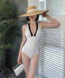 水着 エレガント コントラストカラー 谷間魅せ セクシー 着瘦せ ビキニ XH7-DP-A20961