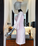 【即日発送可能】ミニドレス キャバドレス ピカピカ かわいい レース YJ007