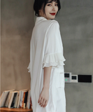 パジャマ ルームウェア フリル 清楚感 かわいい セクシー 肌触りの良い XY-XE-2139