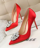 7色 ダイヤモンド キラキラ 美脚効果 ハイヒール MY5017