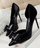 7色 大人かわいい リボン 高見え ゴージャス 結婚式 二次会 女子会 ハイヒール パンプス MY5-DS3168-2