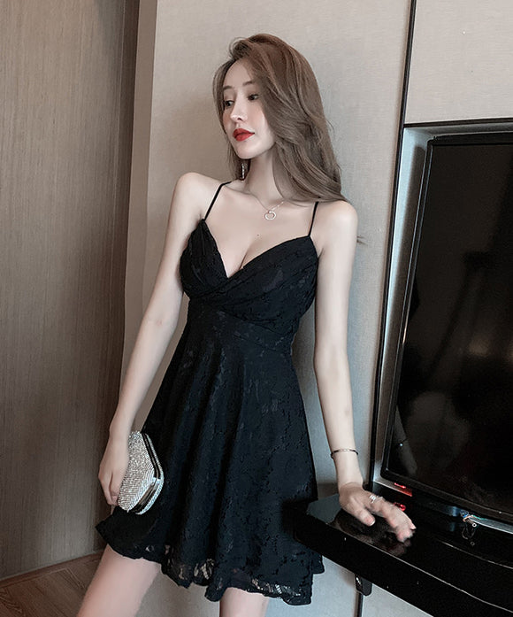 2色 キャバドレス ミニドレス セクシー 脚長効果 かわいい 谷間魅せ MY2-MLS4678