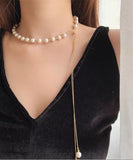 ネックレス 高見え 真珠 スタイル セクシー MY9019