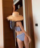 ビギニ セクシー フリル 可愛い 水着 ワンショルダー 海辺 XH7‐DP‐A20121