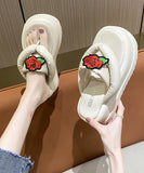 【2色】新作 厚底 シューズ スリッパ バラ かわいい 春夏 SNS映え MY5-HYYS-22