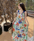 サンドレス かわいい 花柄 ドレス ミニドレス 夏 海辺 ワンピース MY2-XD6739