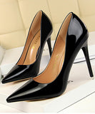 ハイヒール パンプス 5色 ゴージャス 高見え 痛くない 歩いやすい 脚長効果 MY5-DS9511-7