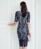 ミニドレス キャバドレス レース セクシー 谷間魅せ 新作 MY2-ZED880620E49