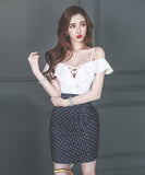 ミニドレス キャバドレス かわいい ストラップ 谷間魅せ 新作 MY2-ZED883333A71