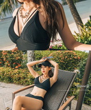 水着 ビキニ レディース ビキニ セクシー 上下 M L XL 10代 20代 30代 女の子 黒  XY-DP-A38347