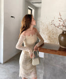 ロングドレス キャバドレス レース 大人 かわいい 高見え 新作 MY2-MLS5087