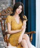 2色 キャバドレス ひざ掛け ドレス レース セクシー 高品質 MY2-ZED889314N171