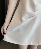 ミニドレス キャバドレス Aライン 体型カバー かわいい Vネック MY2-MLS6096