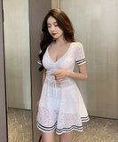 レース 肌見せ 新作 セクシー 谷間魅せ Aライン ナイトドレス キャバドレス MY2-YM8660