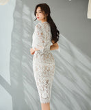 【ホワイト・ブラック】パーティードレス キャバドレス かわいい 新作 人気 ゴージャス MY2-ZED887889E49