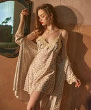 3色 ヒョウ柄 かわいい セクシー 肌見せ ルームウェア パジャマ MY8-GR1162