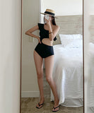 水着 モノキニ タンキニ 新作 フリル ワンショルダー MY7-AWY-6061