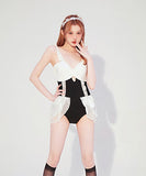 水着 モノキニ コントラストカラー 可愛い フリル 仙女風 XH7‐DPA29893