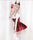 【7点セット】ハロウィン コスプレ 小悪魔 セクシー 新作 イベント 映え MY2-ZJ1582