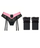 4色【セット】ガーターベルトセット セットアップ ベビードール 勝負 下着  MY8-ZR2203