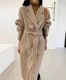 【3色】高品質 カシミヤ コート オーバーサイズ チェスターコート ウール 通勤 XH2-BQL88009