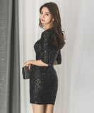 2色 ピカピカ セクシー 着痩せ 高級 キャバドレス ミニドレス MY2095-ZRD889176N171