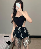 水着 刺繡 レース 海辺花火 可愛い ビキニXH7-SD22030