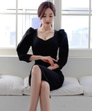 2色 キャバドレス ドレス ワンピース 背露出 肌見せ ゴージャス セクシー ZED880470E