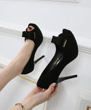 リボン パンプス ブラック 高見江 工場直販 履きやすい MY5-ZJ002