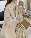 【数量限定】4色【99％カシミヤ】カシミヤコート 新作 かわいい 韓国 工場直販 激得 ブランド品専用工場生産 MY2-ALXY-AS1WTQ357