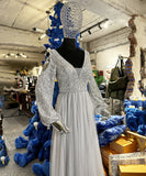 【即日発送可能】【1枚限定】【デザイナー手づくり絶品】ロングドレス パーティードレス キャバドレス キラキラ  YJ017