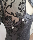 【2色】ミニドレス キャバドレス かわいい 花柄 レース 高級感 MY2-DY003