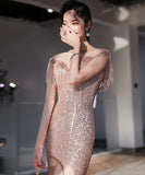 3色 ピカピカ おしゃれ ファッション 着痩せ ロングドレス キャバドレス レディース MY2069