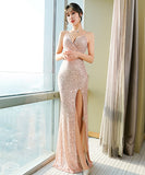 3色 ピカピカ キラキラ ロングドレス パーティードレス 新作 高品質 ゴージャス 宴会 結婚式 MY2-XYD2105